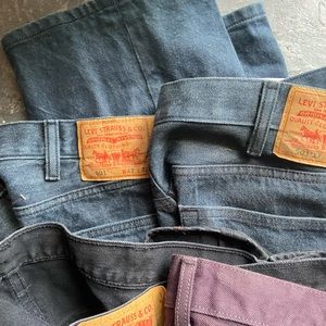 Levi button fly jeans 501